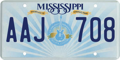 MS license plate AAJ708