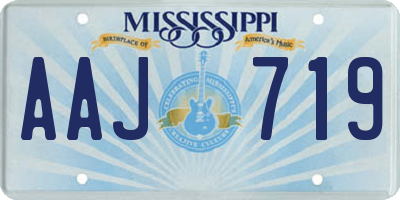 MS license plate AAJ719