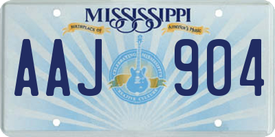 MS license plate AAJ904