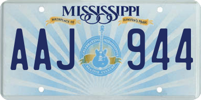 MS license plate AAJ944