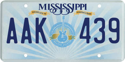 MS license plate AAK439