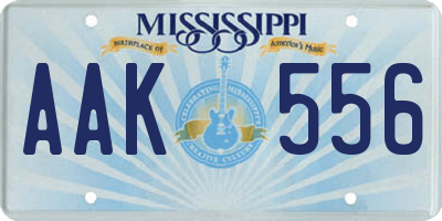 MS license plate AAK556