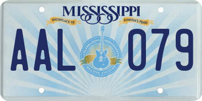 MS license plate AAL079