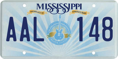 MS license plate AAL148