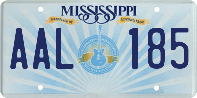 MS license plate AAL185