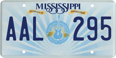 MS license plate AAL295