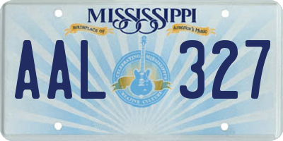 MS license plate AAL327