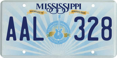 MS license plate AAL328