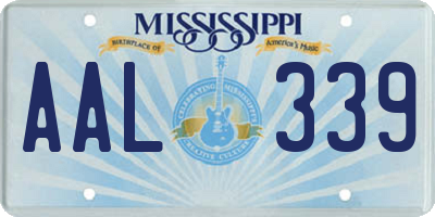 MS license plate AAL339