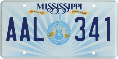 MS license plate AAL341