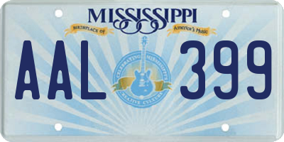 MS license plate AAL399