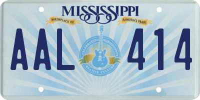 MS license plate AAL414