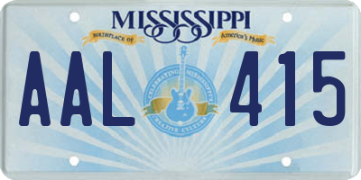 MS license plate AAL415