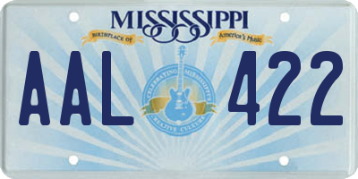 MS license plate AAL422