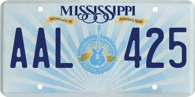 MS license plate AAL425