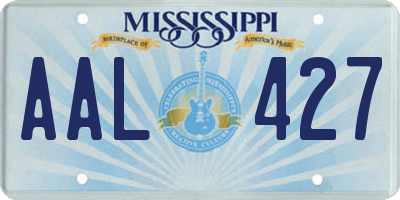 MS license plate AAL427