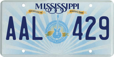 MS license plate AAL429