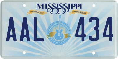 MS license plate AAL434