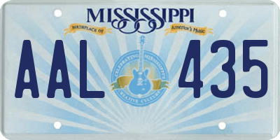 MS license plate AAL435