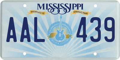 MS license plate AAL439