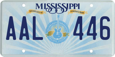 MS license plate AAL446