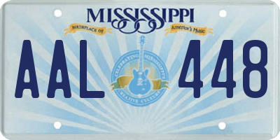 MS license plate AAL448