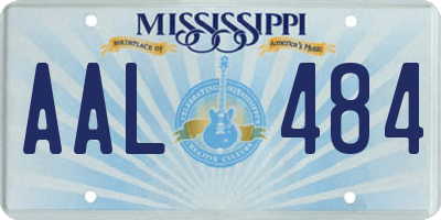 MS license plate AAL484