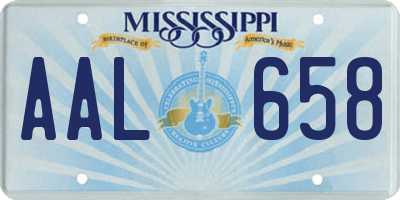 MS license plate AAL658
