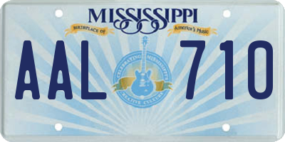 MS license plate AAL710