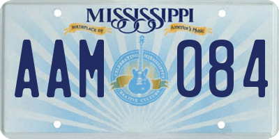 MS license plate AAM084