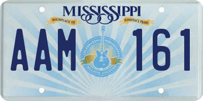 MS license plate AAM161