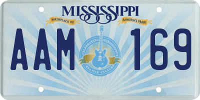 MS license plate AAM169