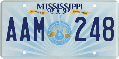 MS license plate AAM248