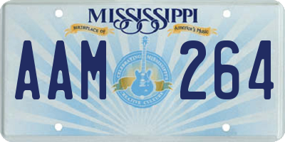 MS license plate AAM264