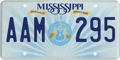 MS license plate AAM295