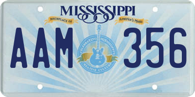 MS license plate AAM356