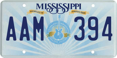 MS license plate AAM394