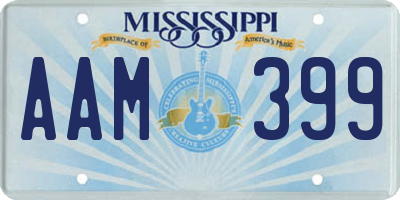 MS license plate AAM399