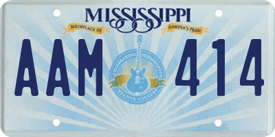 MS license plate AAM414