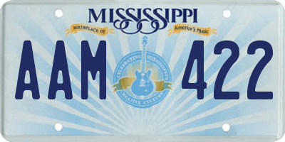 MS license plate AAM422