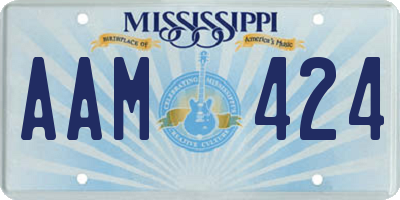 MS license plate AAM424