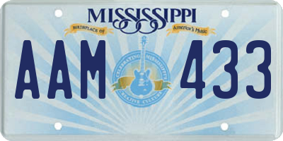 MS license plate AAM433