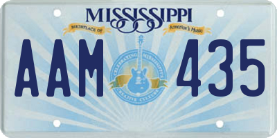 MS license plate AAM435