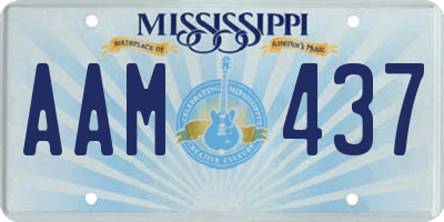 MS license plate AAM437