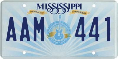 MS license plate AAM441