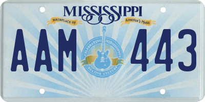 MS license plate AAM443