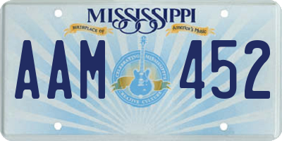 MS license plate AAM452