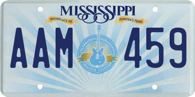 MS license plate AAM459