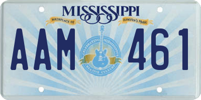 MS license plate AAM461