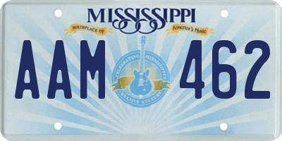 MS license plate AAM462